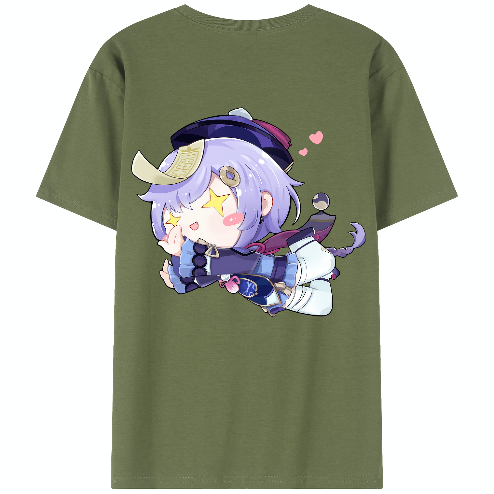 げんし神 七七 なな  genshin Nana 綿100％半袖Tシャツ（背面プリント）